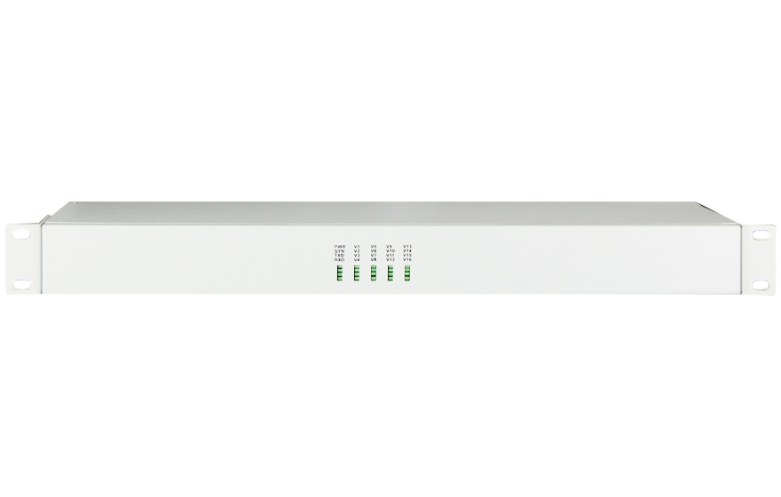 飛暢科技-16路視頻+1路反向數(shù)據視頻光端機