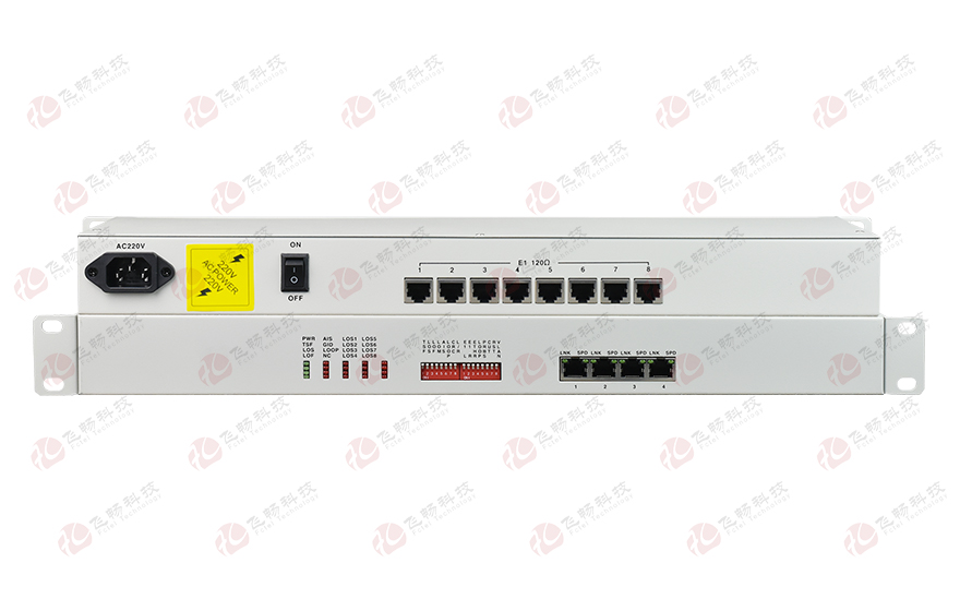 飛暢科技-8E1-4ETH邏輯隔離轉換器